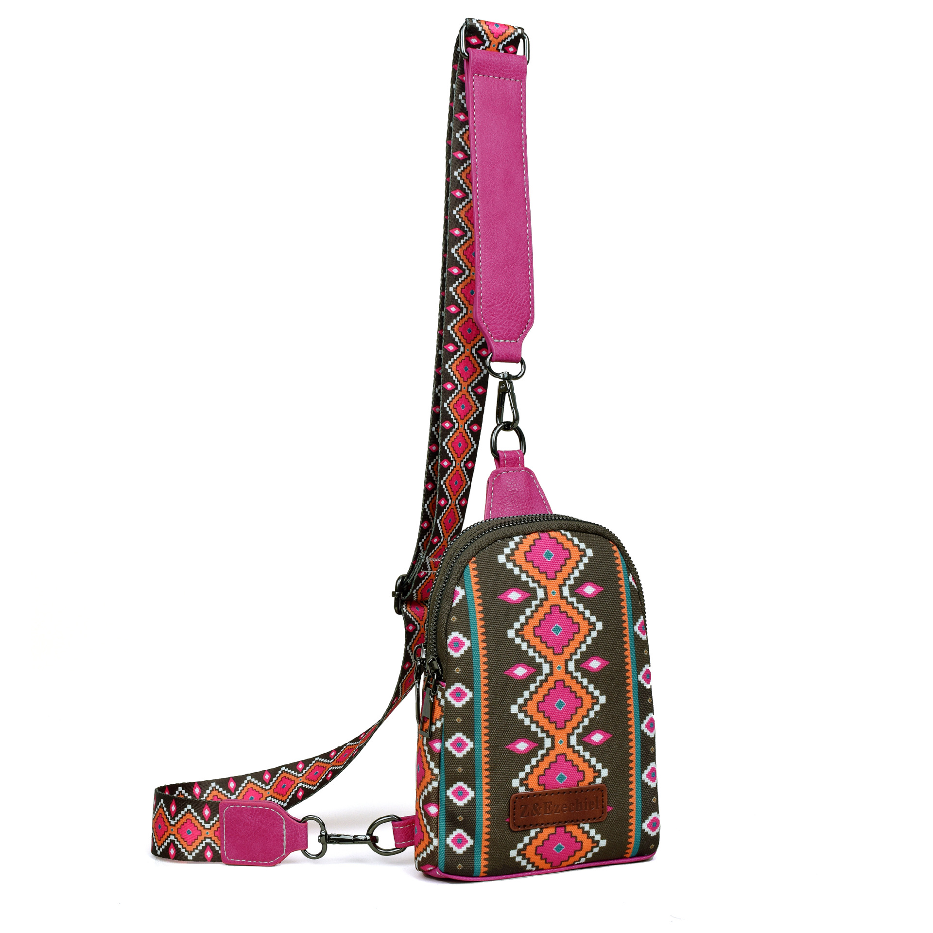 En stock transfronterizo Venta caliente bohemio estilo étnico europeo y americano retro cremallera bolsa de mensajero bolsa de pecho bolsa de cintura correa de hombro