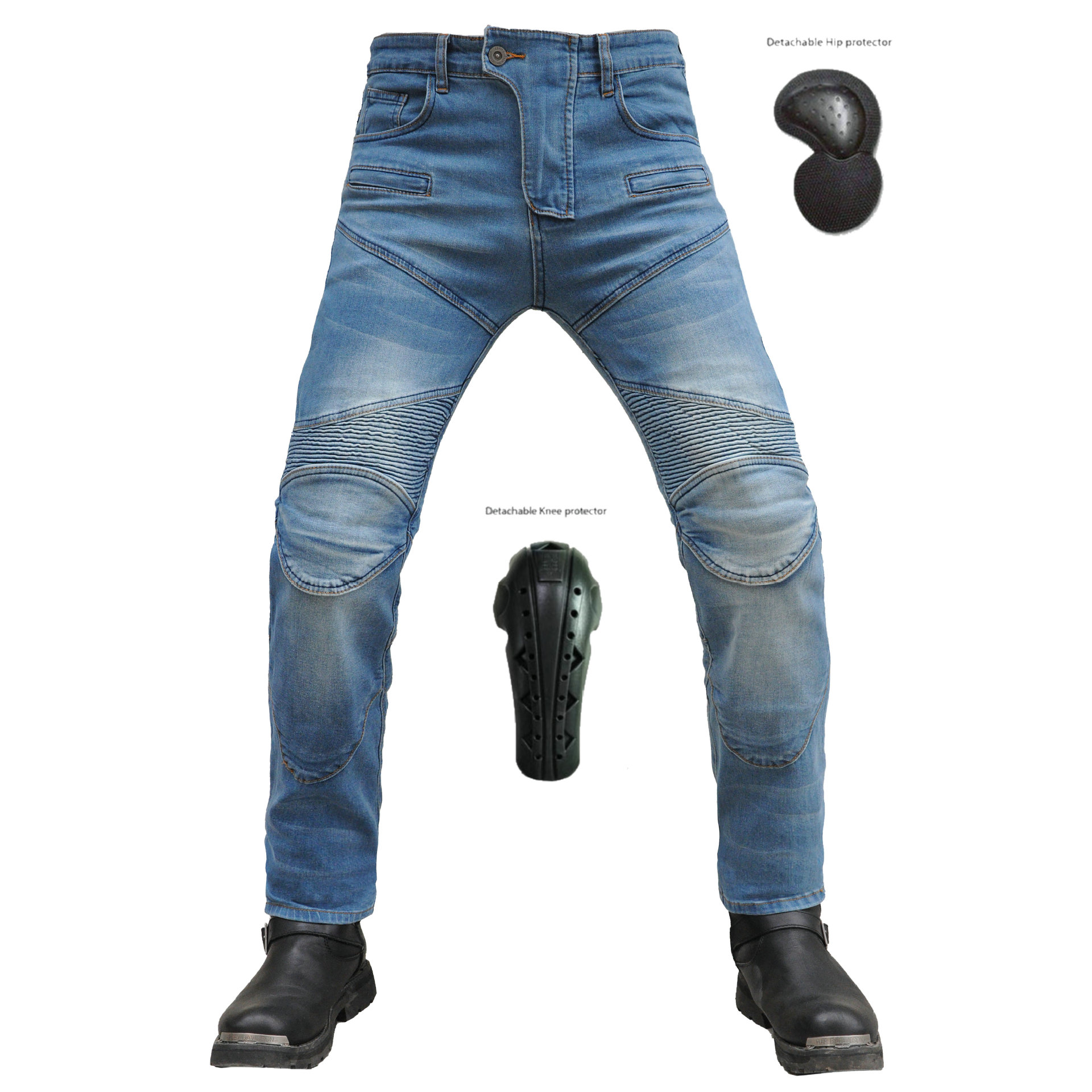 VOLERO motocicleta Racing casual Slim jeans anti-caída pantalones off-road motocicleta montar pantalones alargados equipo de protección
