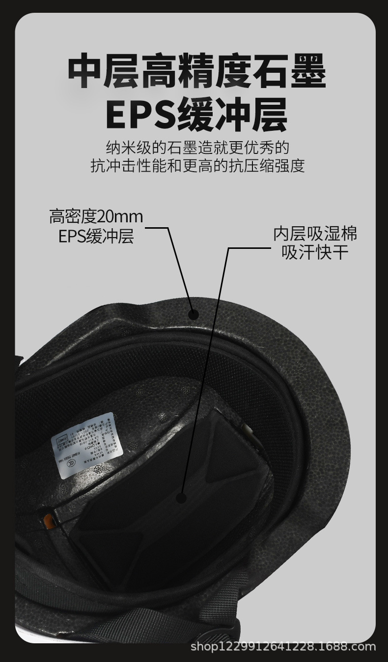 Mustang Electric Vehicle Helmet, Summer Sun Protection and Uv Protection for Men and Women, Does Not Flatten Hair, Safety Helmet, Lightweight Half Helmet for All Seasons