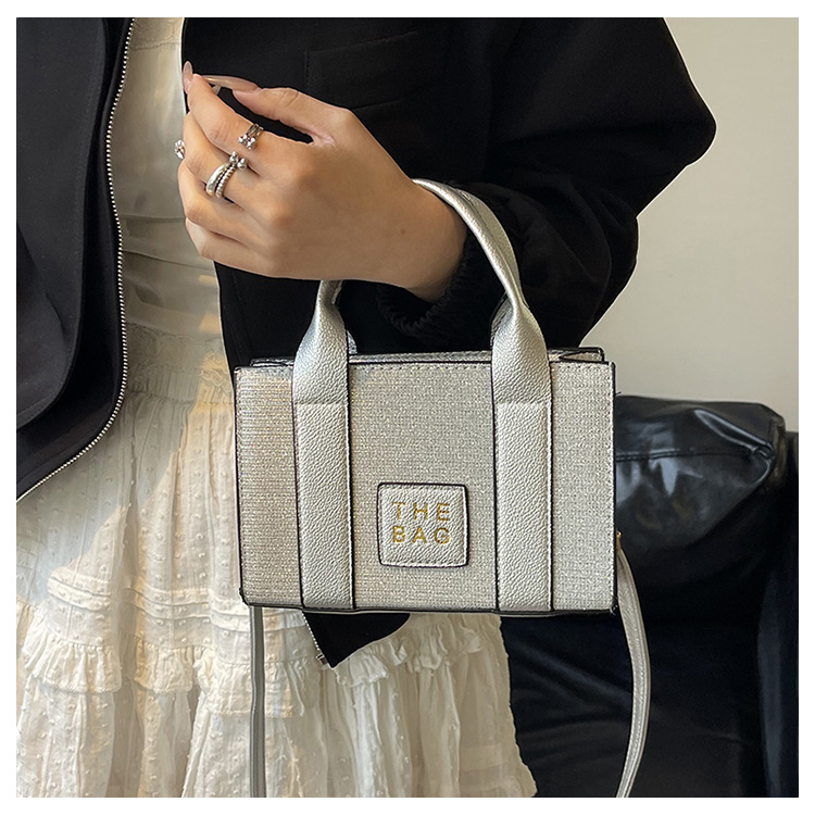252g Weight Sewing Thread Fashion Element Zipper Closure Type Single Shoulder Strap, Double Handle Strap Type Shoulder Bag Bags Type Casual, Daily Occasion Pu Leather Material Color Block Pattern All Seasons Season Women's Gender Streetwear Style Square Shape Women's Pu Leather Color Block Streetwear Sewing Thread Square Zipper Shoulder Bag 7