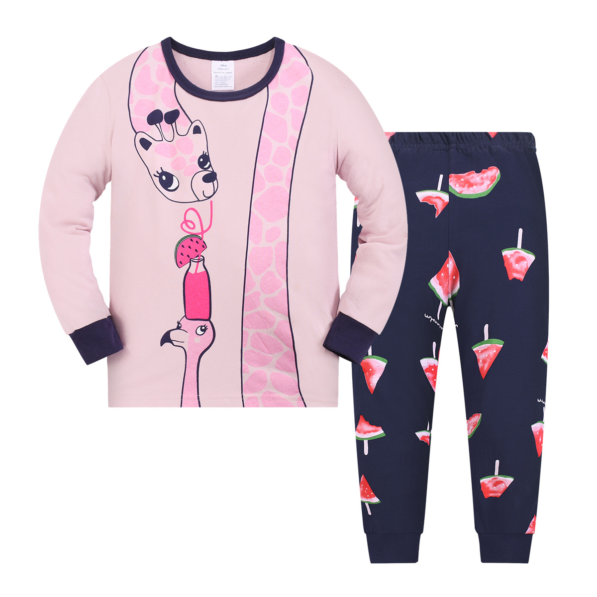 Pijamas de niños niñas pijamas de algodón de dibujos animados verano nuevo aire acondicionado ropa para el hogar de niños