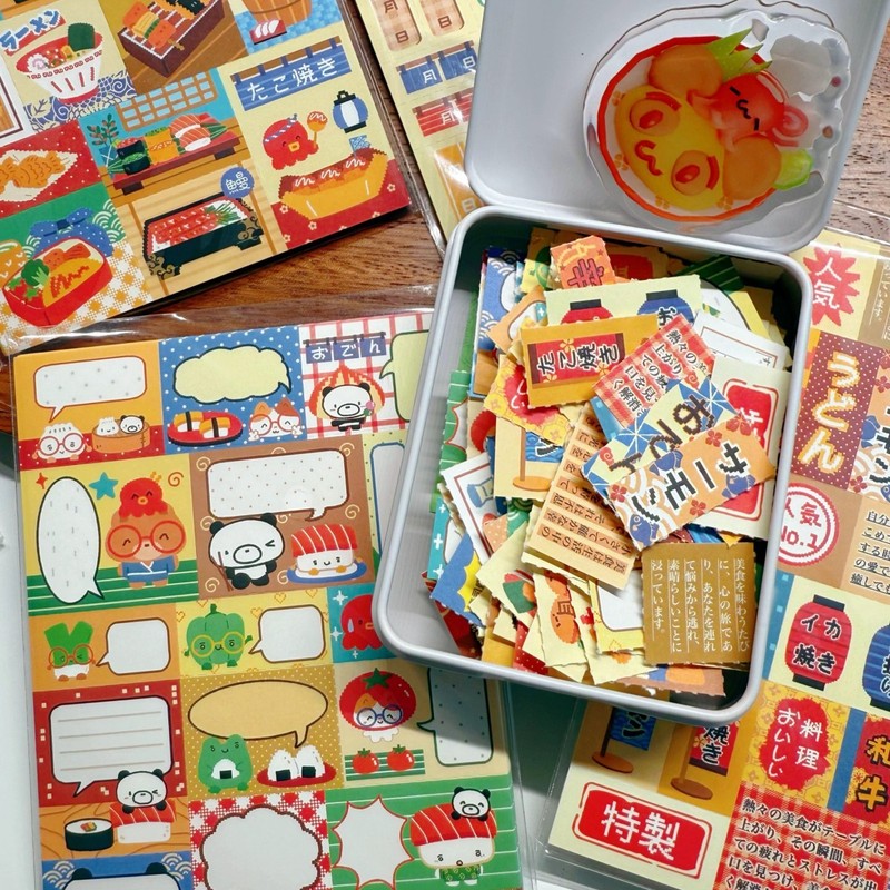 哇卡哇卡便签本古早可撕拉拼版手账便签原创便条纸厚纸留言本|undefined