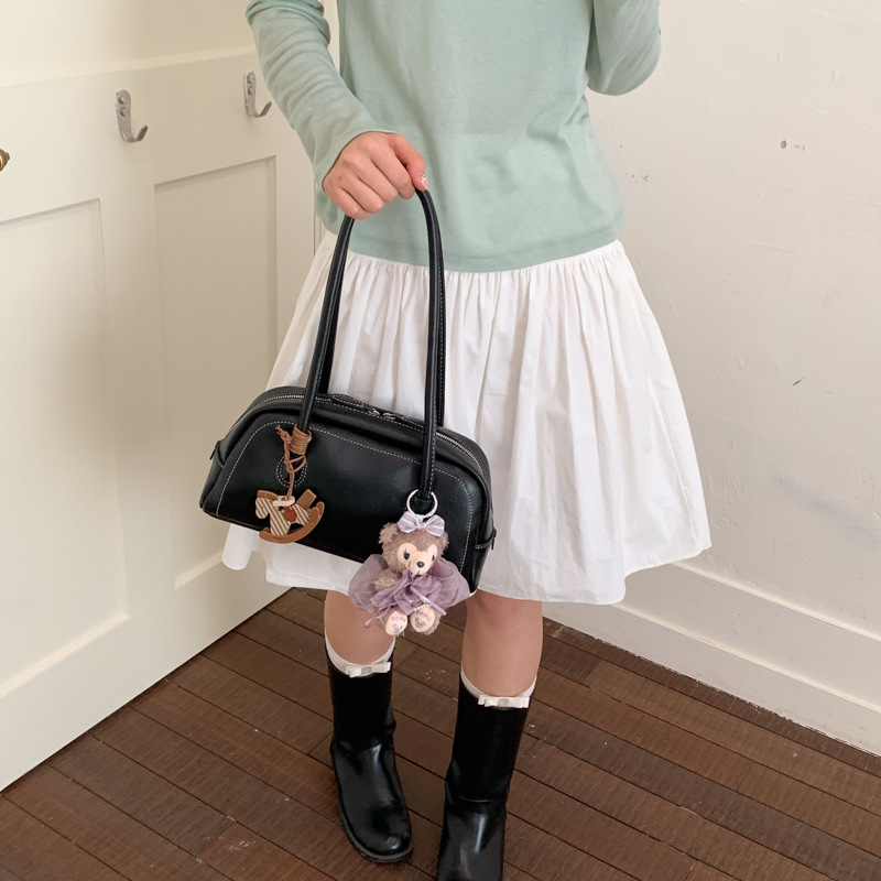 Bolsa de mano diaria coreana para mujeres 2026 nuevo bolso de brazo de estilo extranjero, bolso de hombro casual de moda image 5