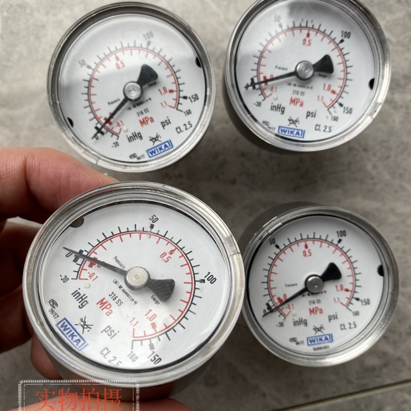 WIKA威卡 压力表 CL1.6 CL2.5 全新无包装 实物图