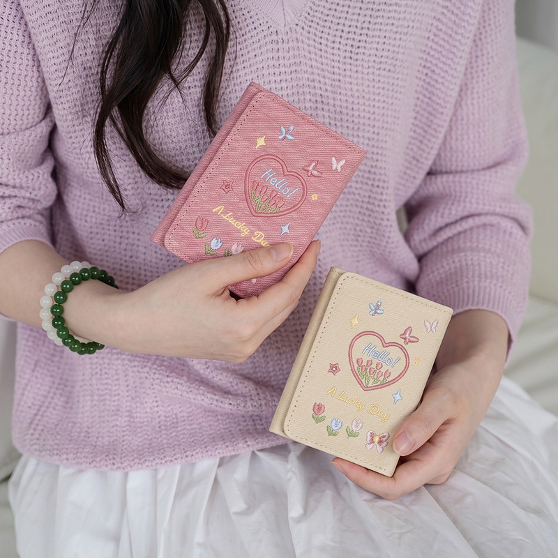Best-selling denim butterfly flower 70% off women's wallet in Southeast Asia, high-end, large-capacity, short coin purse Best-selling denim butterfly flower 70% off women's wallet in Southeast Asia, high-end, large-capacity, short coin purse