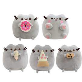 来图来样批发可真空 可爱甜甜圈冰淇淋饼干猫咪公仔毛绒玩具玩偶