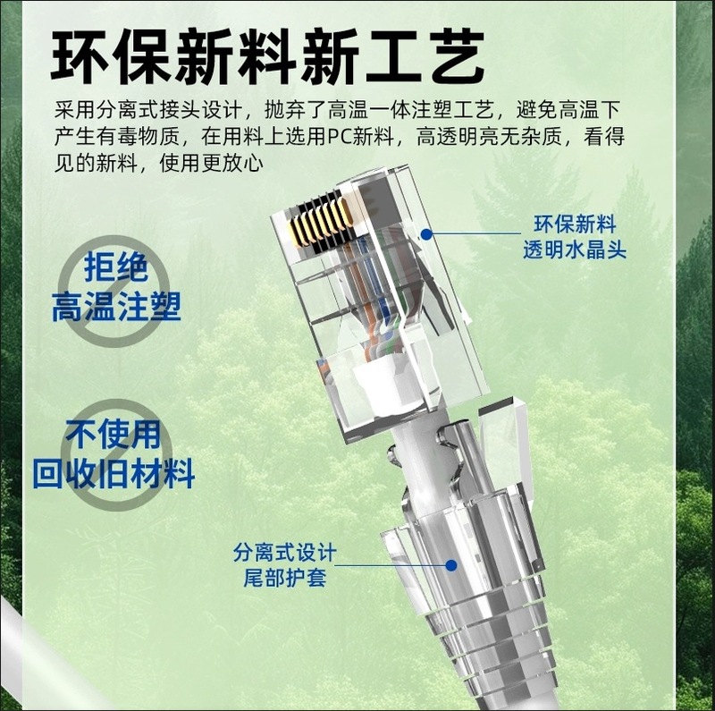 スポット直販ギガビットケーブルネットワーク6種類8芯コンピュータブロードバンドルーター完成品ジャンパー高速ツイストペア|undefined