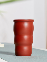 BB4C wholesale Yixing double-layer insulated purple sand cup men's tea cup boss office cover cup large capacity pottery