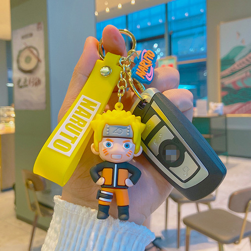 Naruto Cartoon Doll Keychain Wholesale Naruto Kakashi Key Pendant Gaara Car Keychain