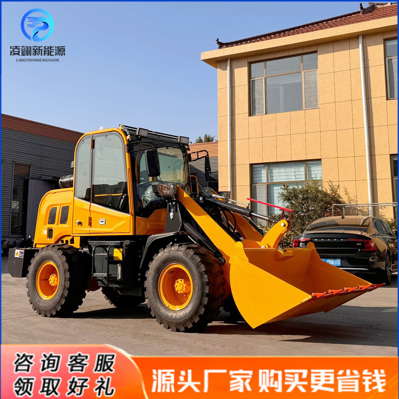 四驱多功能装载机养殖场清粪建筑工地柴油小型铲车矮脚虎