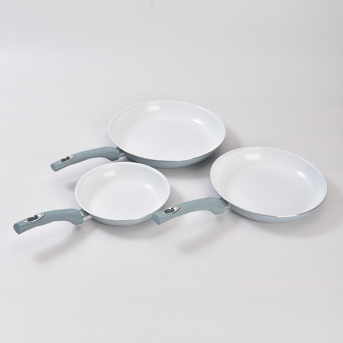 Nuevo conjunto de paneles de tres piezas, paneles antiadherentes profundos, paneles caseros, paneles de frita, paneles de leche, paneles combinados