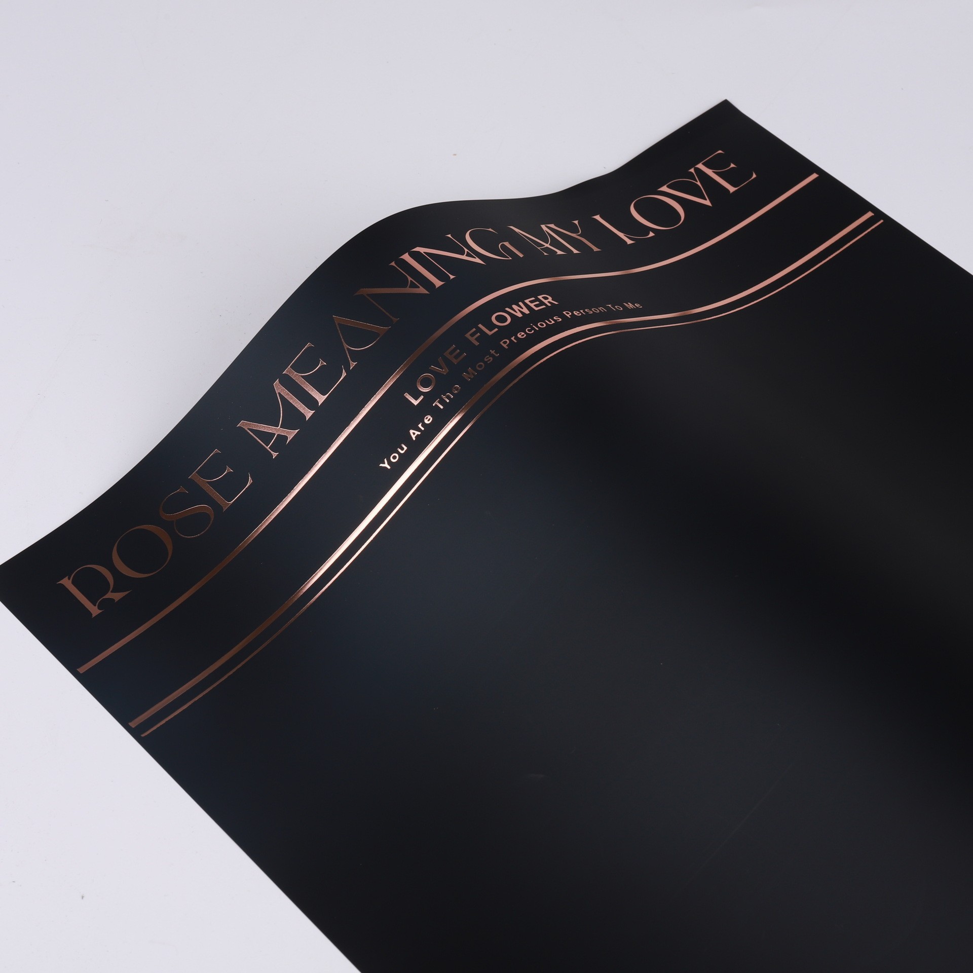 Tanabata bronceado papel de ramo simple embalaje de ramo pequeño papel de embalaje de flores impermeable feliz día de San Valentín papel de embalaje de flores