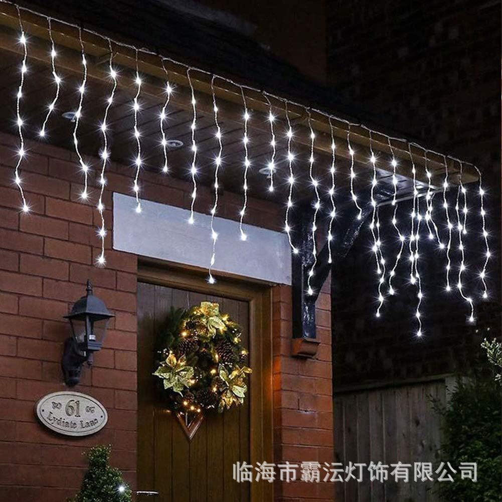 lámpara exterior lámpara de cascada solar lámpara de agua corriente lámpara impermeable jardín LED estrella de color color balcón decoración lámpara de atmósfera image 9