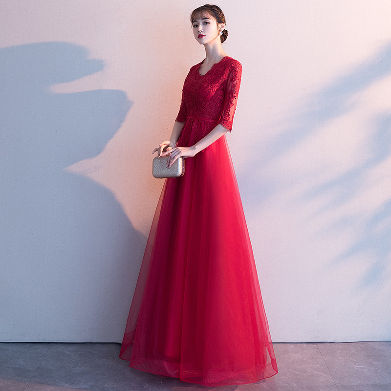Vestido de noche para mujer, verano 2026, nuevo vestido largo elegante para banquetes, vestido de fiesta anual negro adelgazante para eventos sociales. image 7