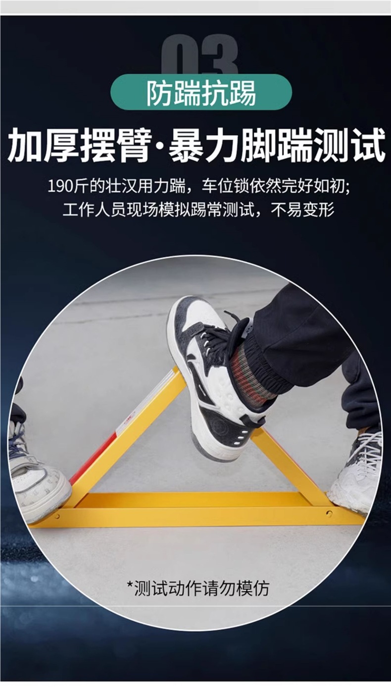 Thickened Triangular Parking Space Barrier, No-Drill Anti-Occupation Device for Car Parking