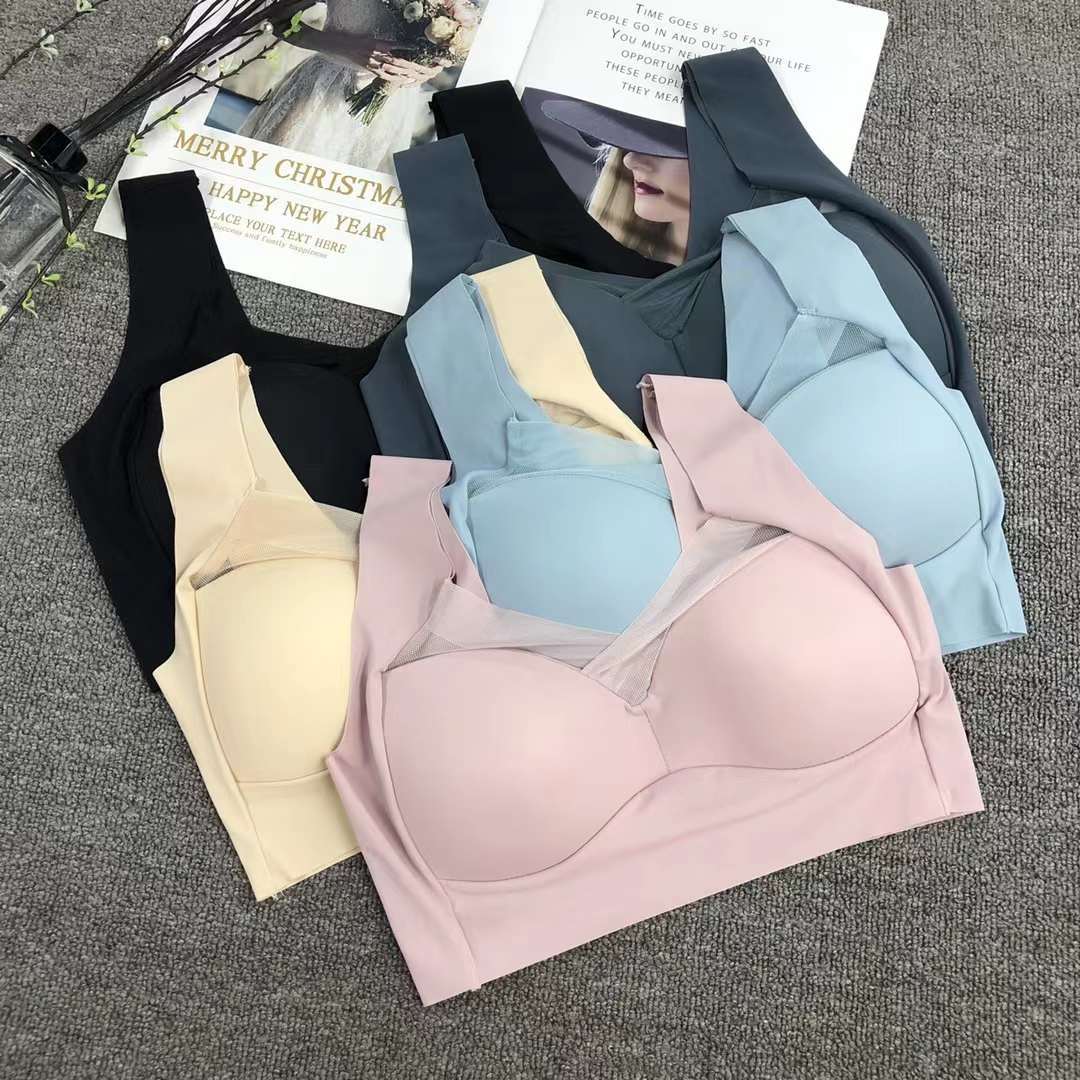 Nueva inconsútil alto elástico belleza de alta calidad las mujeres chaleco inalámbrico yoga sujetador ropa interior deportiva al por mayor