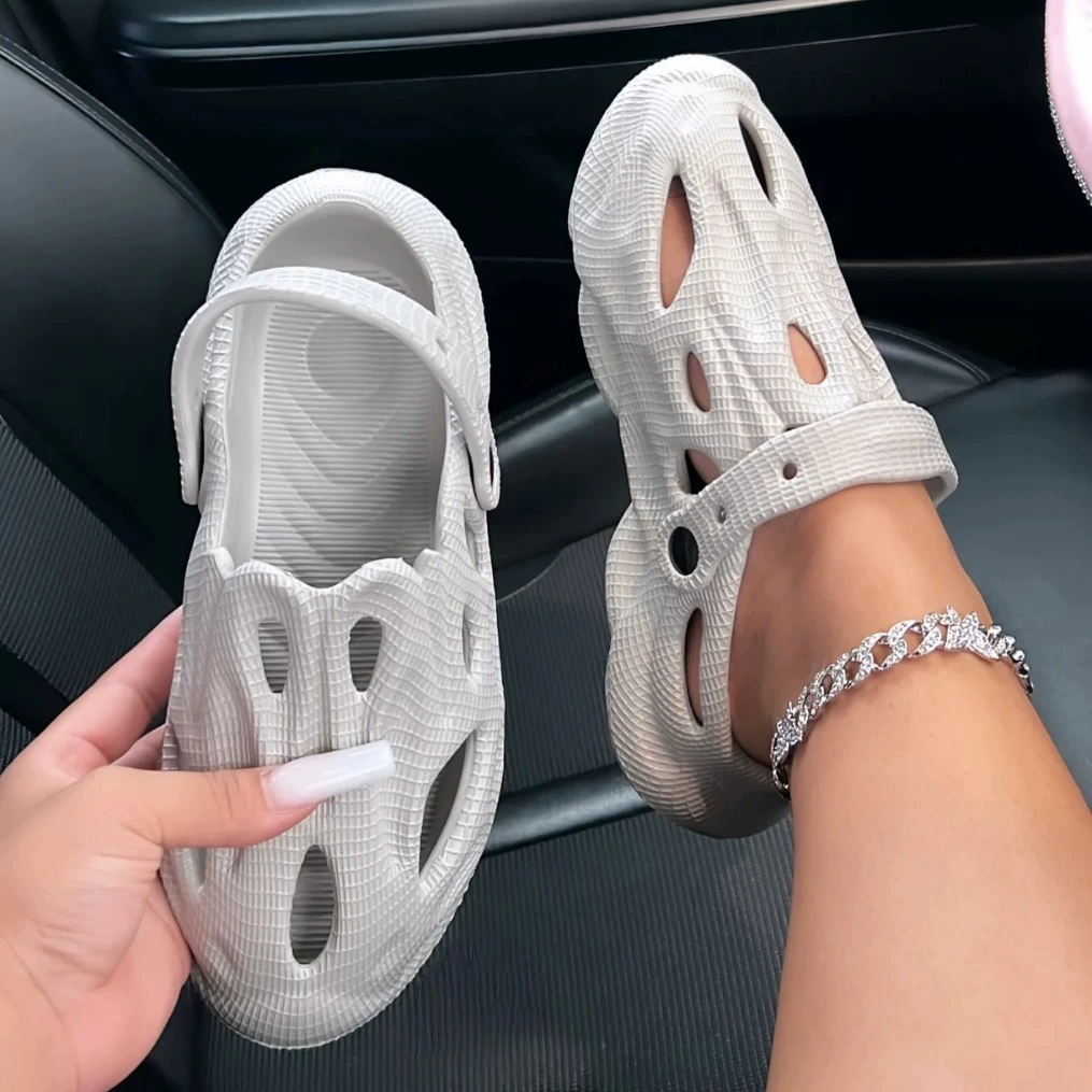 AliExpress, новая летняя повседневная обувь из крокодила, повседневная верхняя одежда, сандалии, пляжные женские тапочки, обувь
