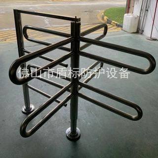农贸市场防疫管控单向旋转门通道闸加工定做不锈钢人行半高单项器