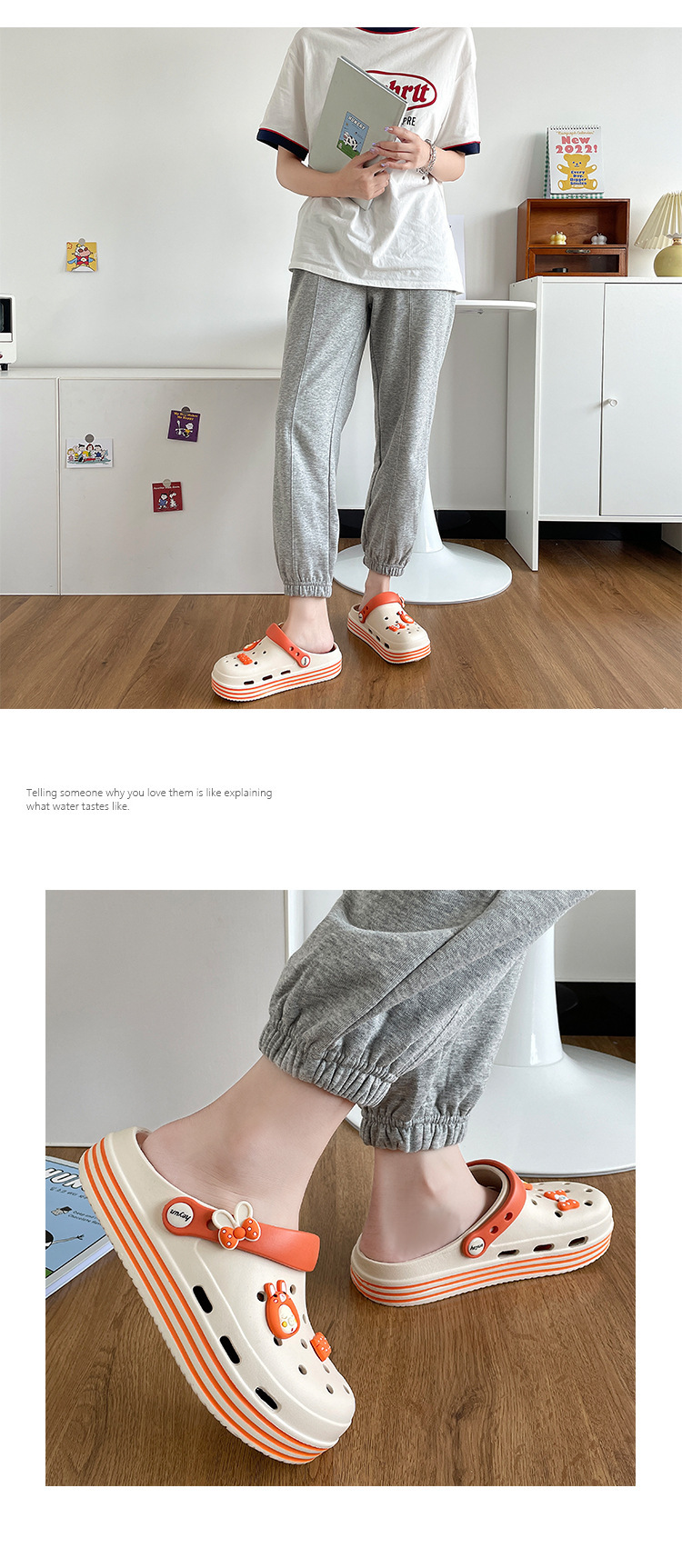 Sandali da donna Party Tessuto Cinturini regolabili in gomma Impermeabili_voghion.com