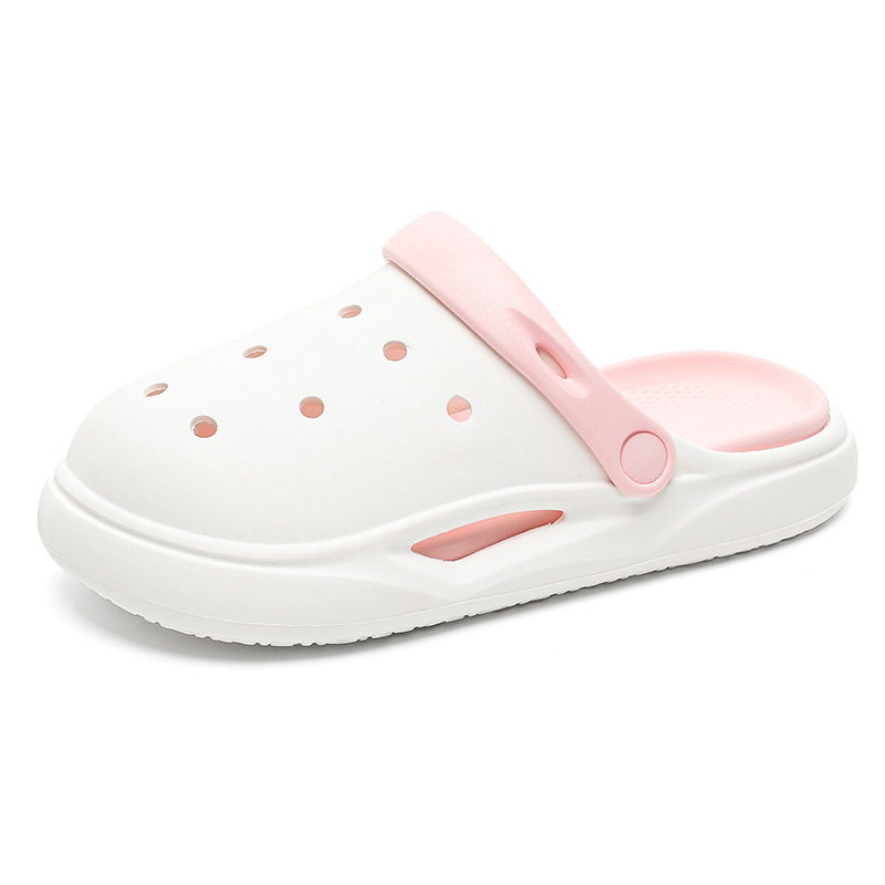 2025 verano nuevo estilo zapatos con agujeros color sólido simple casual suela suave resistente al desgaste pisando heces cómodas sandalias de playa para hombres y mujeres