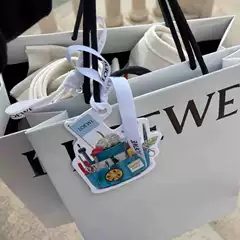 Premium 1:1 Replica Luxury Designer Shopping Bags Loew* Paper Bag with Custom Logo Printing