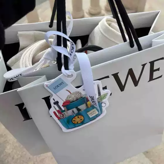 Premium 1:1 Replica Luxury Designer Shopping Bags Loew* Paper Bag with Custom Logo Printing