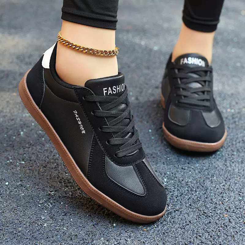 情侣款时尚学院风德训鞋中学生时尚舒适百搭休闲鞋轻便减震滑板鞋