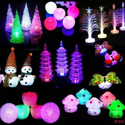 Tibson 10 wholesale new pattern Flash Colorful Night light square Night market Stall up Ferrule Stall luminescence Toys