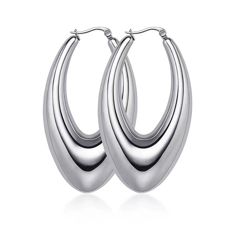 Серьги из нержавеющей стали, европейский стиль, 18 К, оптовая продажа