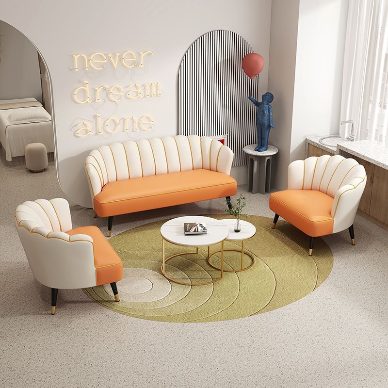 Sofá de lujo ligero en línea tienda de ropa de dormitorio salón de belleza sofá sala de estar pequeña recepción sofá pequeño