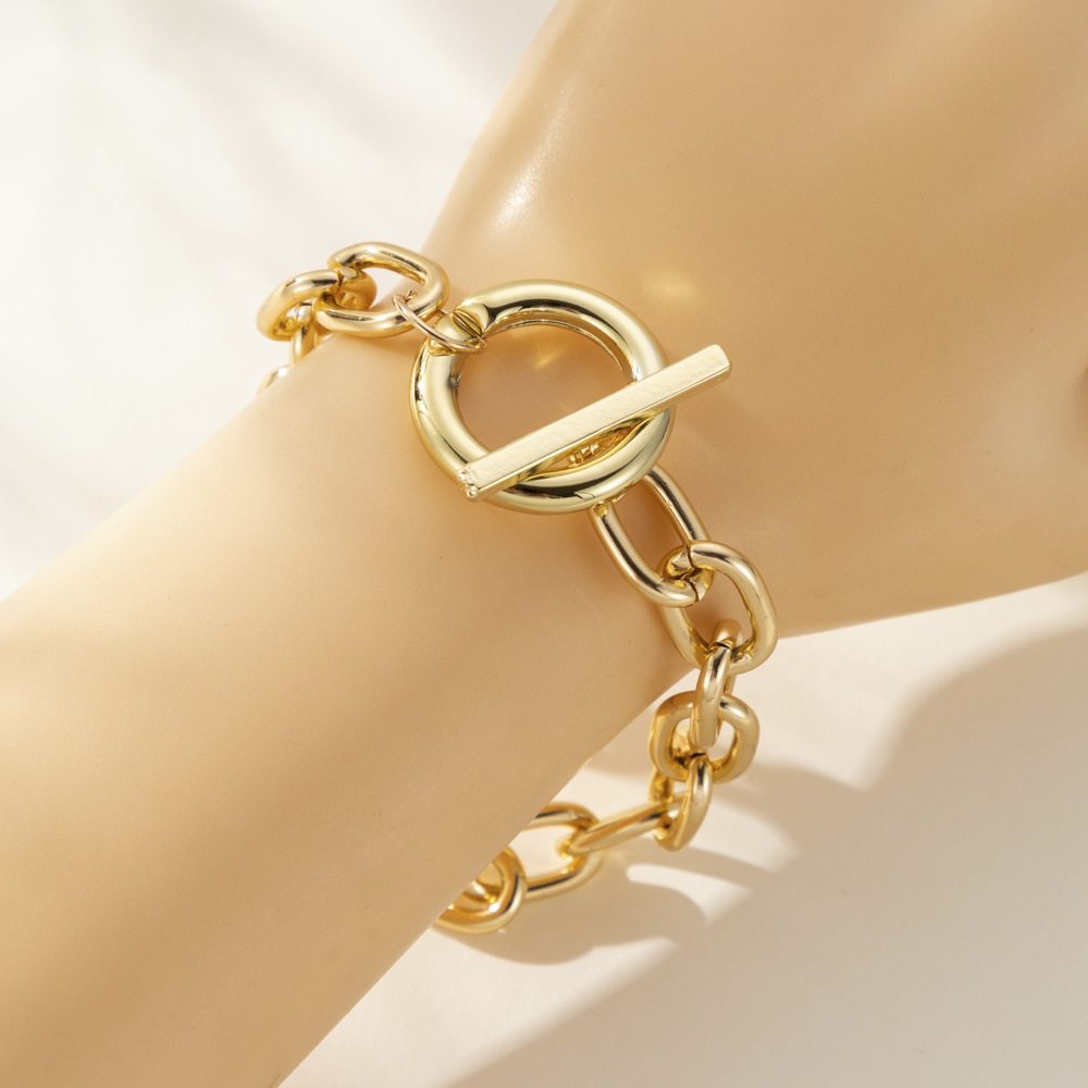 16g Weight Bracelets, Necklace Classification 1 Piece Quantity Street Occasion Alloy Material Geometric Pattern Unisex Gender Plating Design Streetwear Style Streetwear Geometric Alloy Plating Unisex Bracelets Necklace 7
