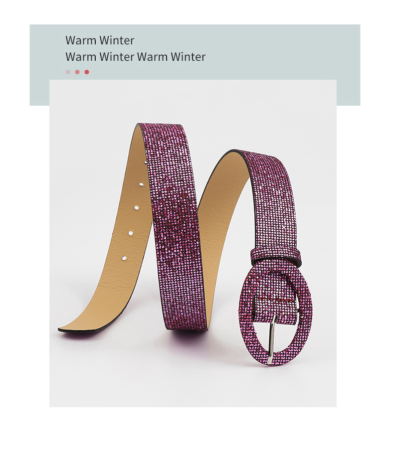 2024 New Gold Onion Belt Fashionable and Popular in Europe and America Women's Japanese Button Bright Crystal PU Belt Women's_viptrois.com