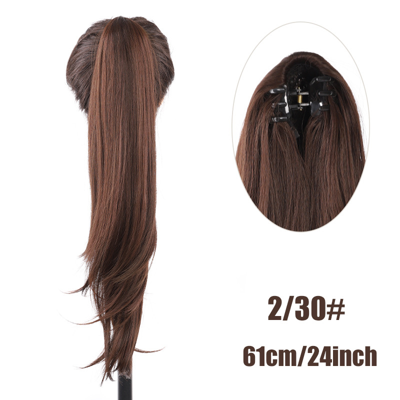 Extension queue de cheval synthétique clip-in effet naturel_voghion.com