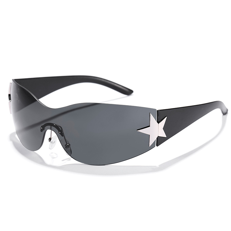 2023 nuevas gafas de sol de metal cuadradas de las mujeres de moda ins estilo personalizado de moda UV400 UV a prueba de gafas de sol de metal