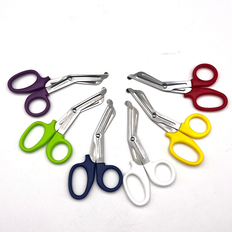 Yangjiang Stainless Steel Curved Medical Suture Removal Nurse Bandage Gauze Scissors_voghion.com