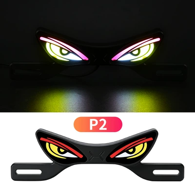 Cross-Border Motorcycle Led License Plate License plate lamp - new-devils-eye-warning-license-plate-light-p2
