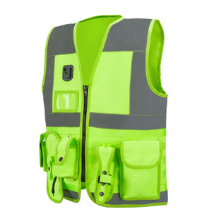 Amazon Tactical Reflective Vest Cycling Sanitation Worker Reflective Vest Security Duty Reflective Vest