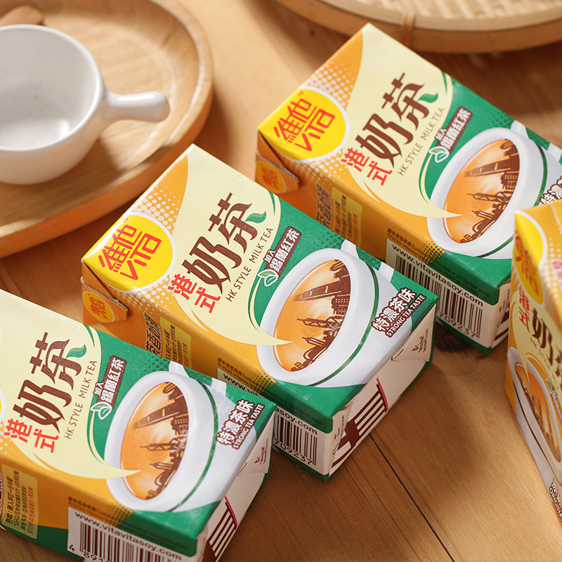 港版香港进口维他Vita 特浓茶味港式奶茶饮品饮料食品零食茶6盒装 3