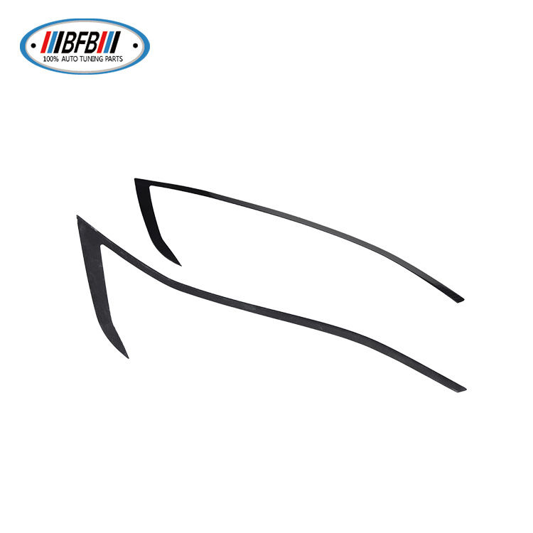 100% Real Carbon Fiber Headlight Eyebrow - For Tesla Model S 2016-2018 - Carbon Fiber LED Eyebrow
