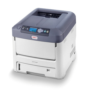 OKI original C711WT color laser machine powder-free seamless light color dark ceramic transfer white ink printer