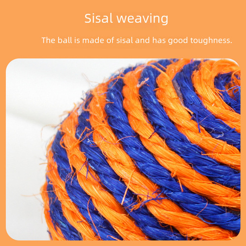 Hemp Rope Toy Pet Toy Sisal Ball Cat Toy Cat Scratching Toy Pet Toy Sisal Toy Funny Cat Toy