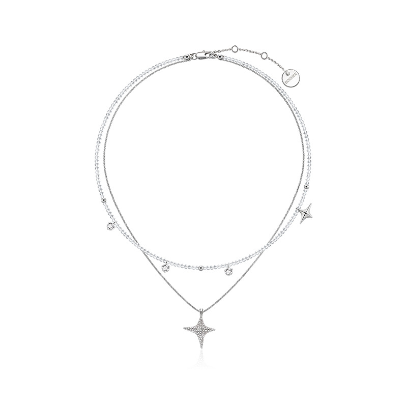 Collana a strati minimalista per donna catena sottile oro_voghion.com