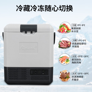 Ice Tiger portable car mini refrigerator compressor refrigeration 12/24V charging fan household travel medicine refrigeration