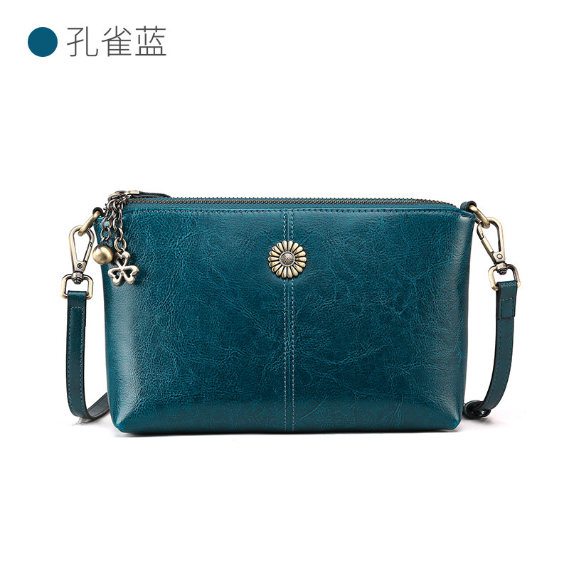 Bolsos para mujer bags nuevo bolso de mensajero de un solo hombro cuero suave de la madre de cuero bolso pequeño bolso de teléfono negro de todo fósforo