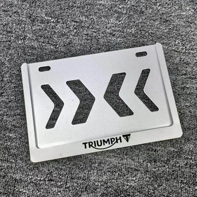 Nömrə qabı | Frame for Motorcycle, Scooter - mopai-double-layer-anti-bending-frosted-silver-triumph