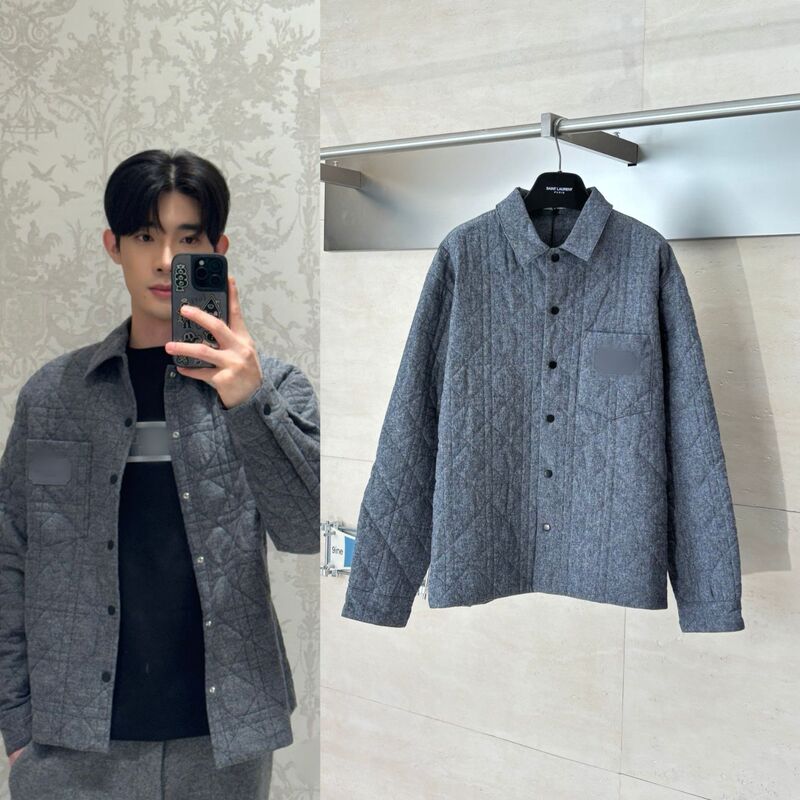 Correct Version of Do's Ss26 Spring New Cotton Flannel Herringbone Blade Embroider Single-Breasted Jacket