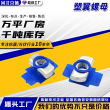 光伏塑翼螺母c型钢异形螺母太阳能光伏支架抗震支架配件厂家直供
