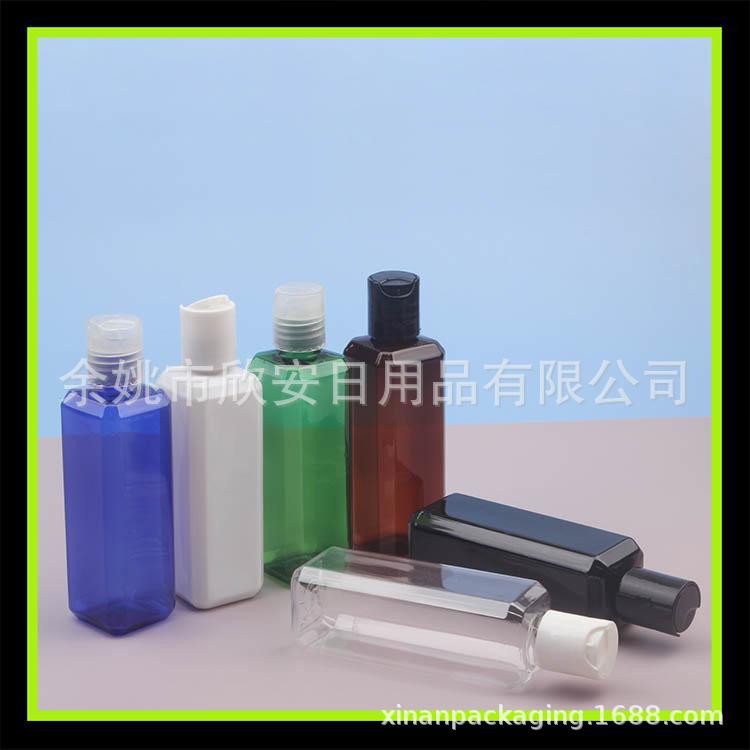 按盖方形瓶100ml乳液瓶 洗发水pet小瓶 护发素瓶100ml纯露分装瓶