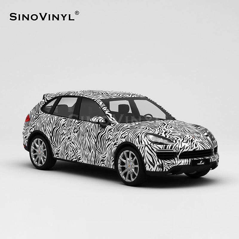 Carlake textura serie coche cambio de color película leopardo impresión Rosa coche cuerpo pegatinas doble color pintura gradiente coche cambio de color