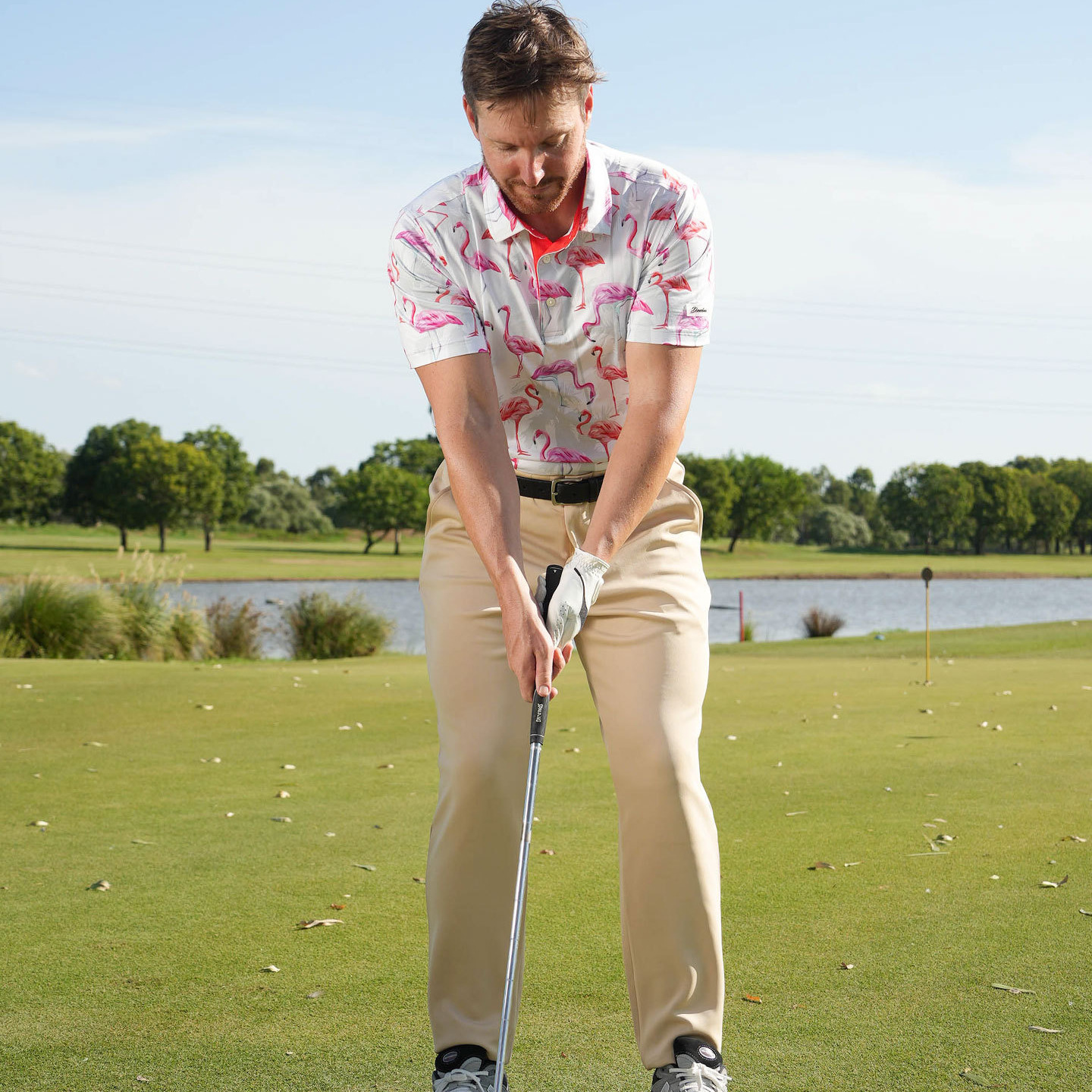 Sun Protection Sports Antibacterial T-Shirt Men's Breathable Polo Shirt Short-Sleeved Casual Shirt Golf Wear Outdoor Breathable Quick-Drying